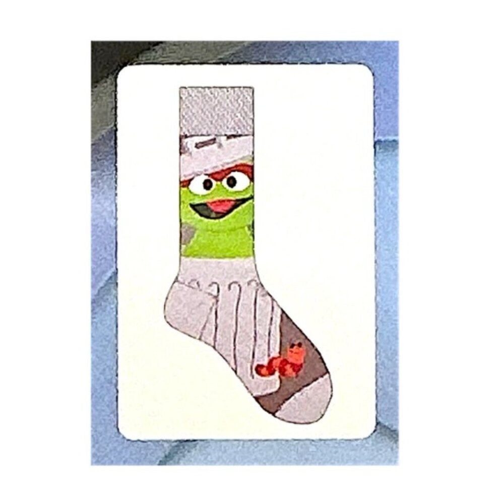 Sesame Street Crew Socks Oscar the Grouch Fun Novelty Adult Unisex Mens One Size - Picture 7 of 16